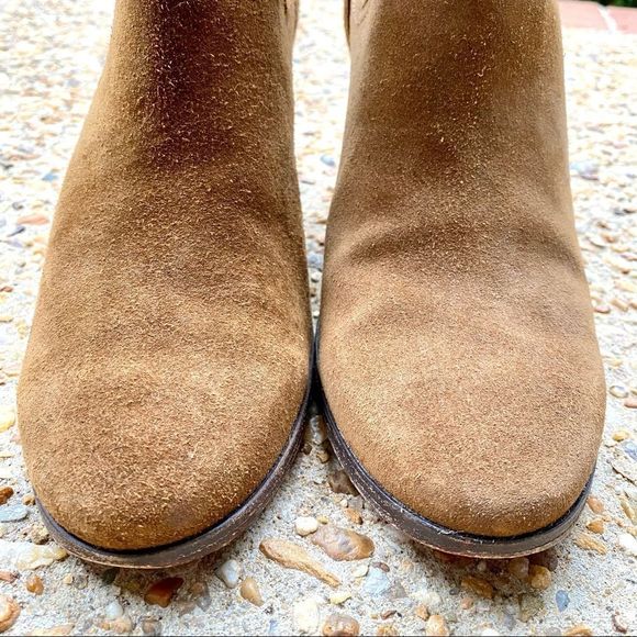 Frye Women’s Meghan Suede Chestnut Cutout Booties Ankle Boots Size 9 - Picture 6 of 9